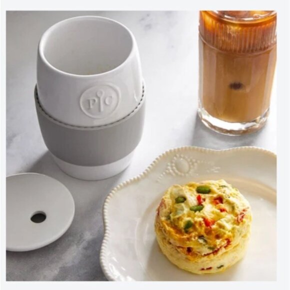 Pampered Chef Ceramic Egg Cooker 1529 Microwave Healthy Breakfast Kitchen Tool - Picture 5 of 14